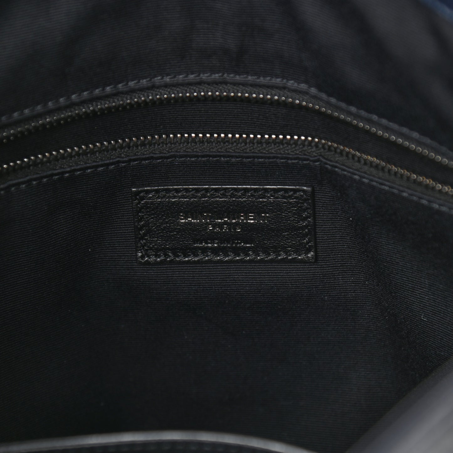 Crinkled Calfskin Matelasse Monogram Niki Shoulder Bag Deep Marine