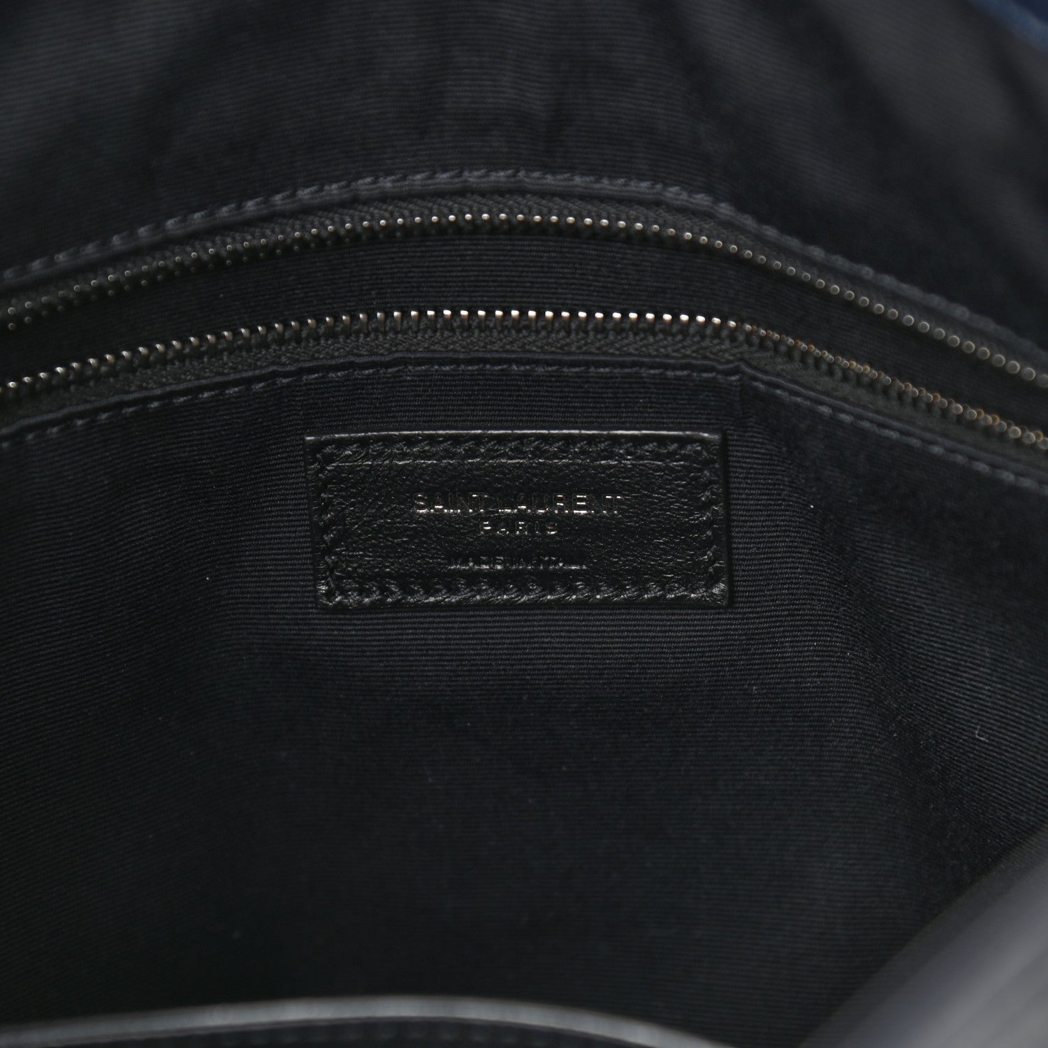 Saint Laurent Crinkled Calfskin Matelasse Monogram Niki Shoulder Bag Deep Marine 6 of 10