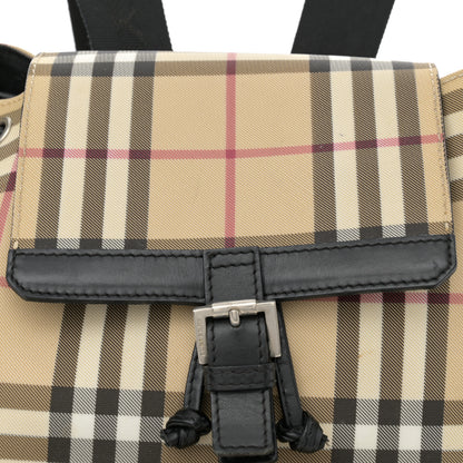 Burberry House Check Drawstring Backpack Black 9 of 19