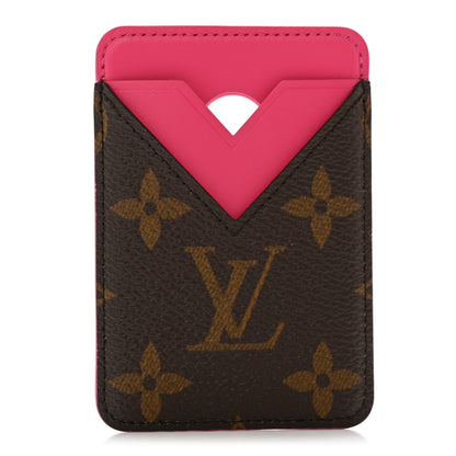 Louis Vuitton Monogram Macassar Magnetic Card Holder Pondichery Pink 1 of 9
