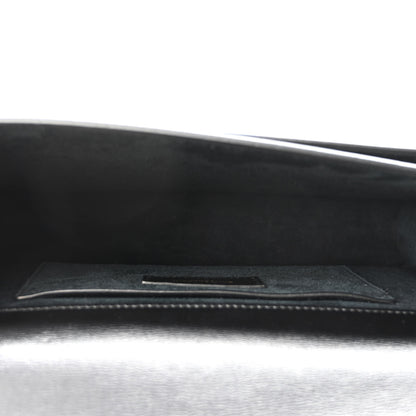 Saint Laurent Smooth Calfskin Medium Monogram Sunset Satchel Black 4 of 9