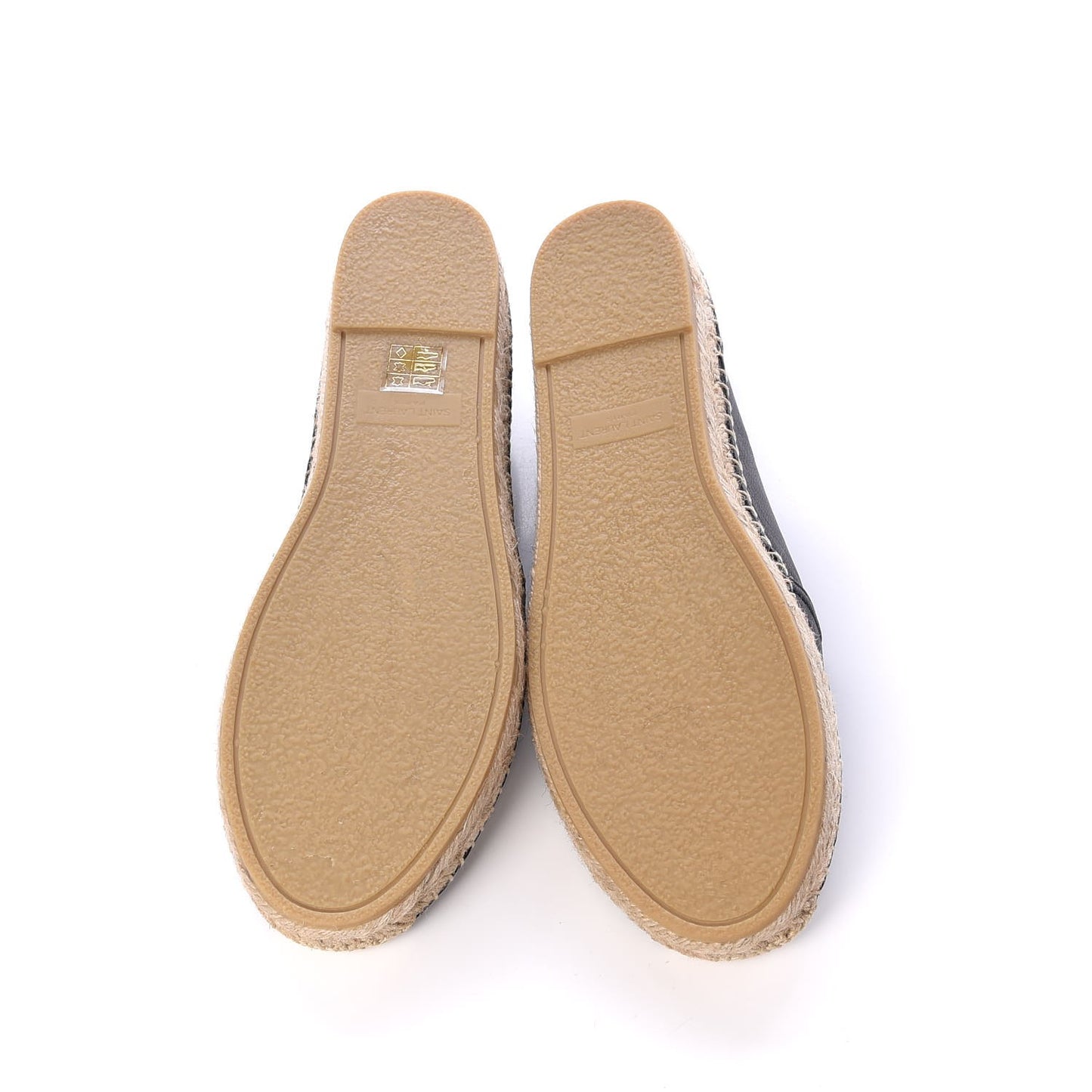 Lambskin Monogram Espadrilles 37.5 Black