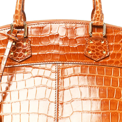 Louis Vuitton Crocodile Lockit PM Brown 7 of 9