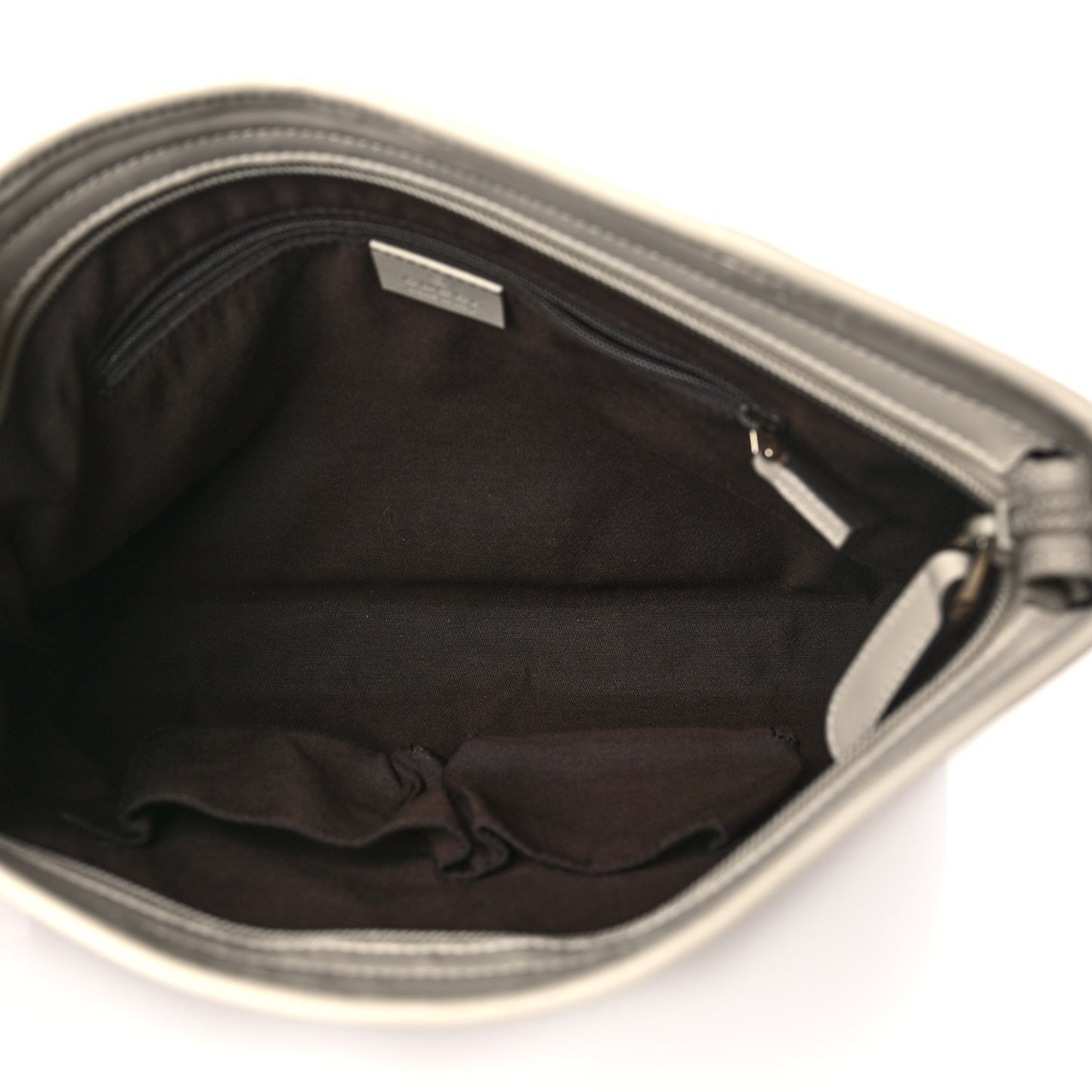 Monogram Medium Flat Messenger Bag Off White