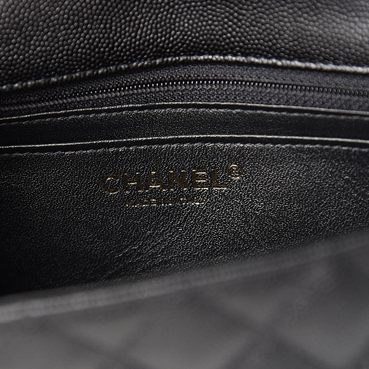 Caviar Quilted Mini Rectangular Flap Black