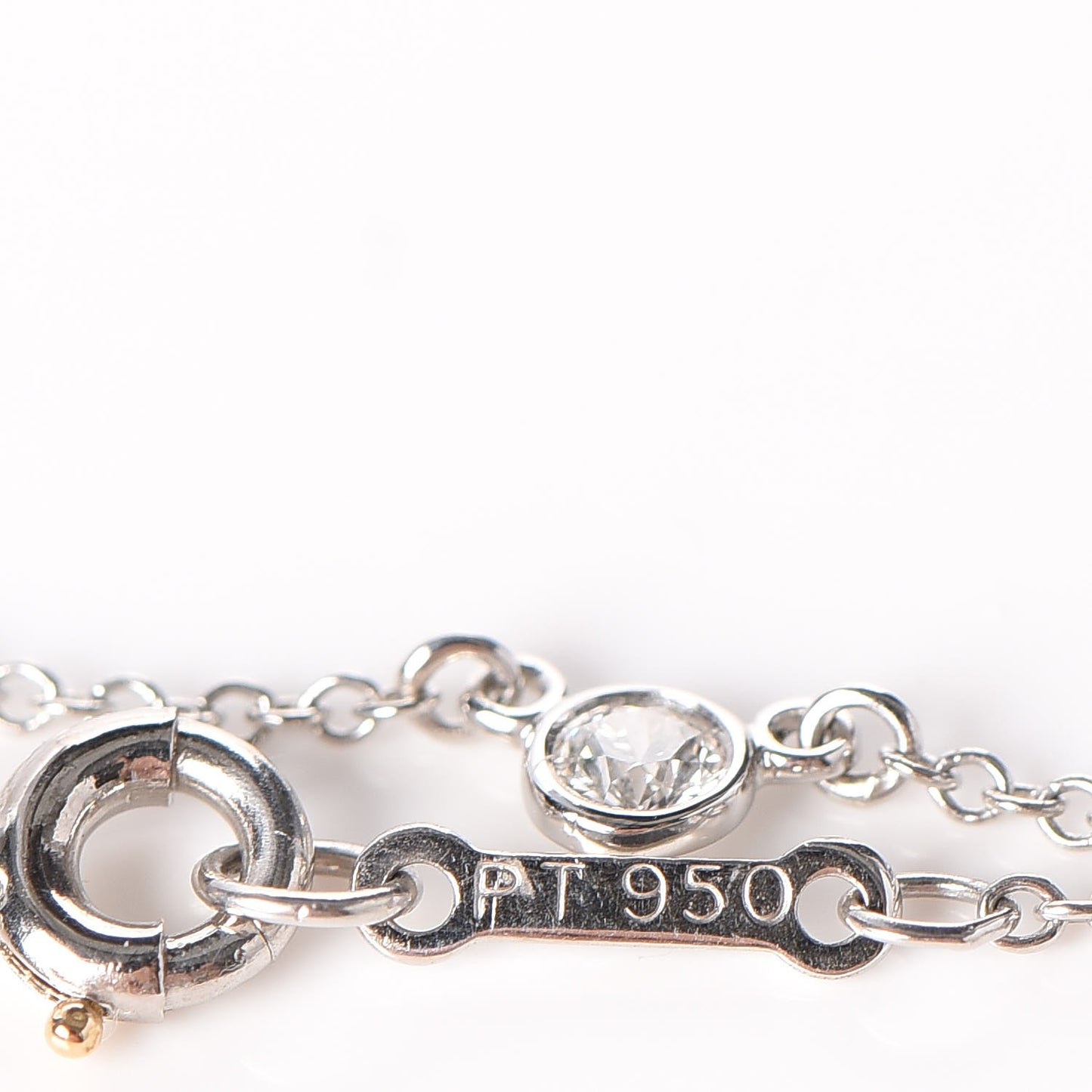 Platinum Elsa Peretti Diamonds by the Yard .15ct Necklace