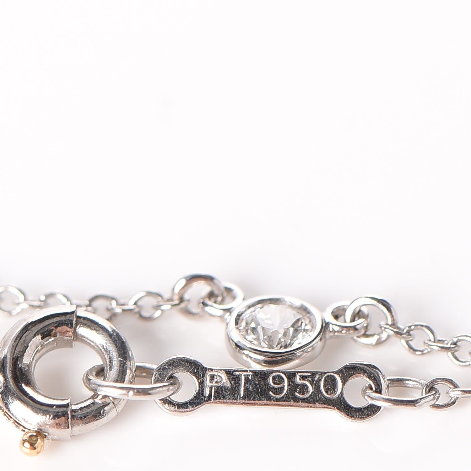 Tiffany Platinum Elsa Peretti Diamonds by the Yard .15ct Necklace 5 of 6