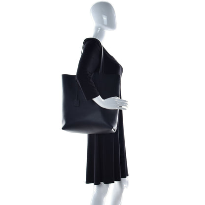 Saint Laurent Calfskin North-South Shopping Tote Black 2 of 12