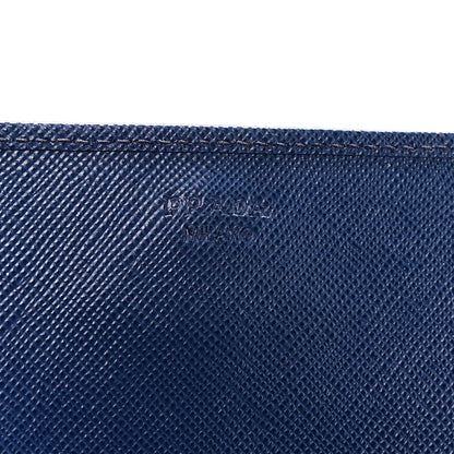 Prada Saffiano Metal Oro Chain Wallet Bleuette 6 of 10