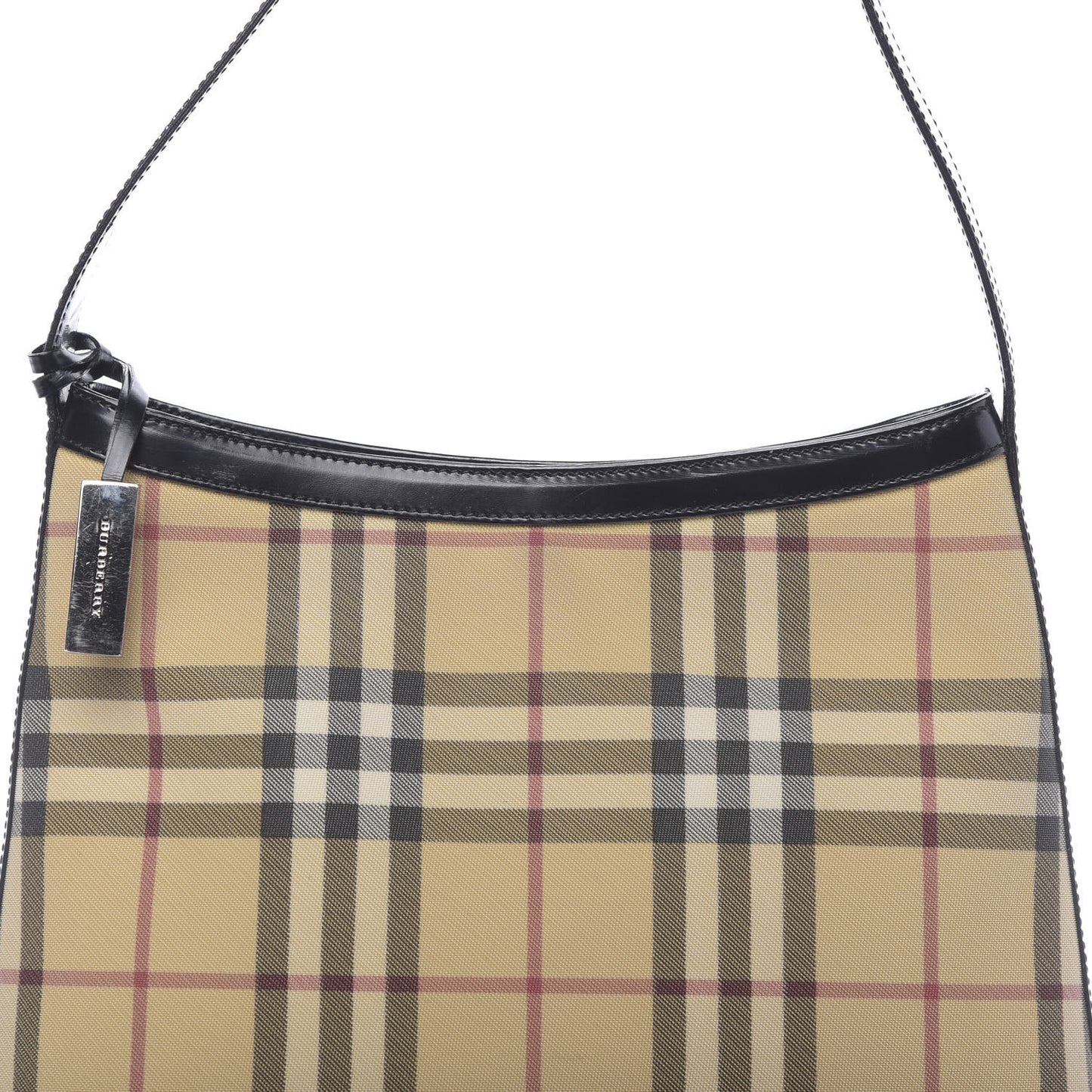 House Check Shoulder Bag Black