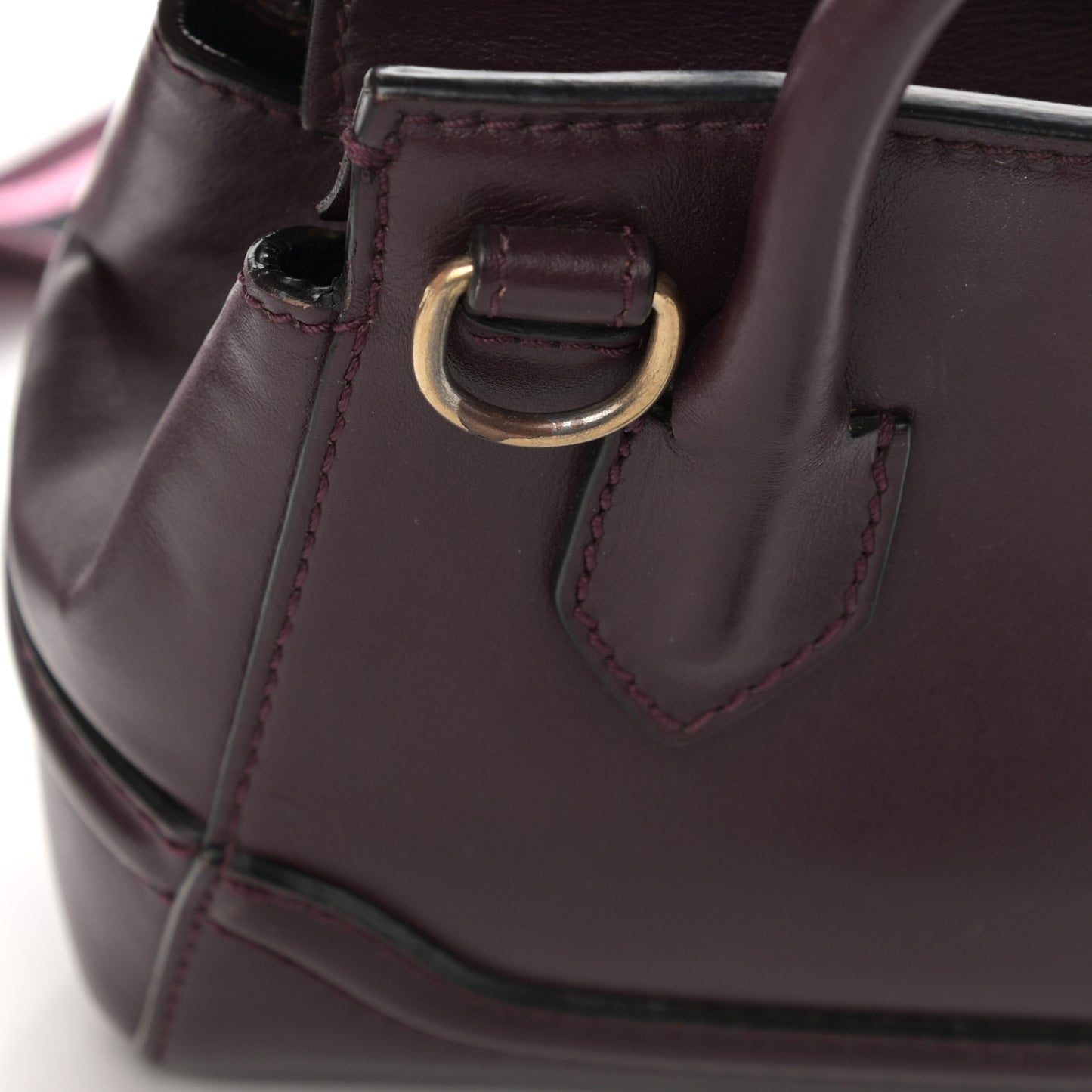 Calfskin Small Palazzo Empire Bag Burgundy