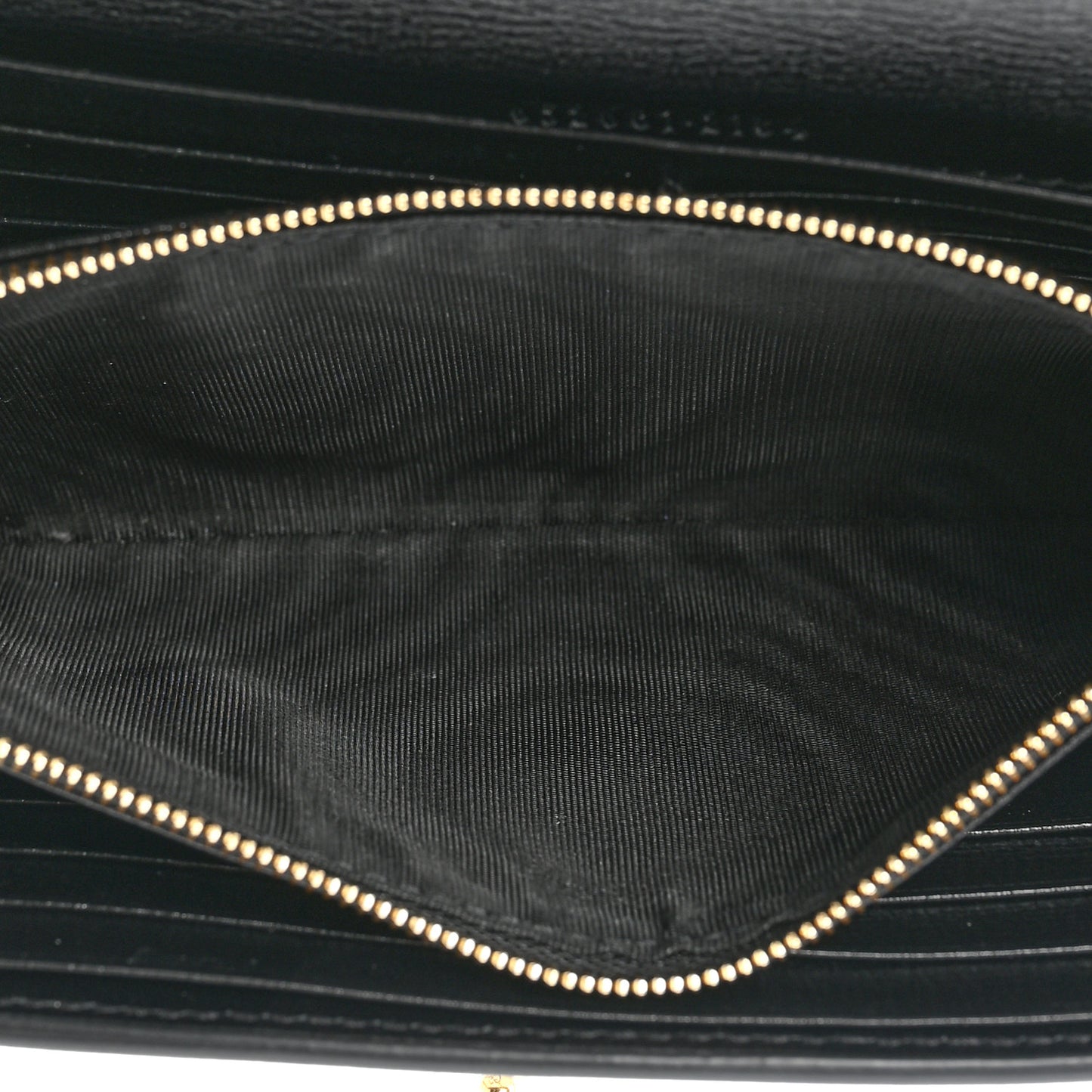 Azalea Calfskin GG Monogram Bi-Color Debossed Jackie 1961 Chain Wallet Mystic White Black