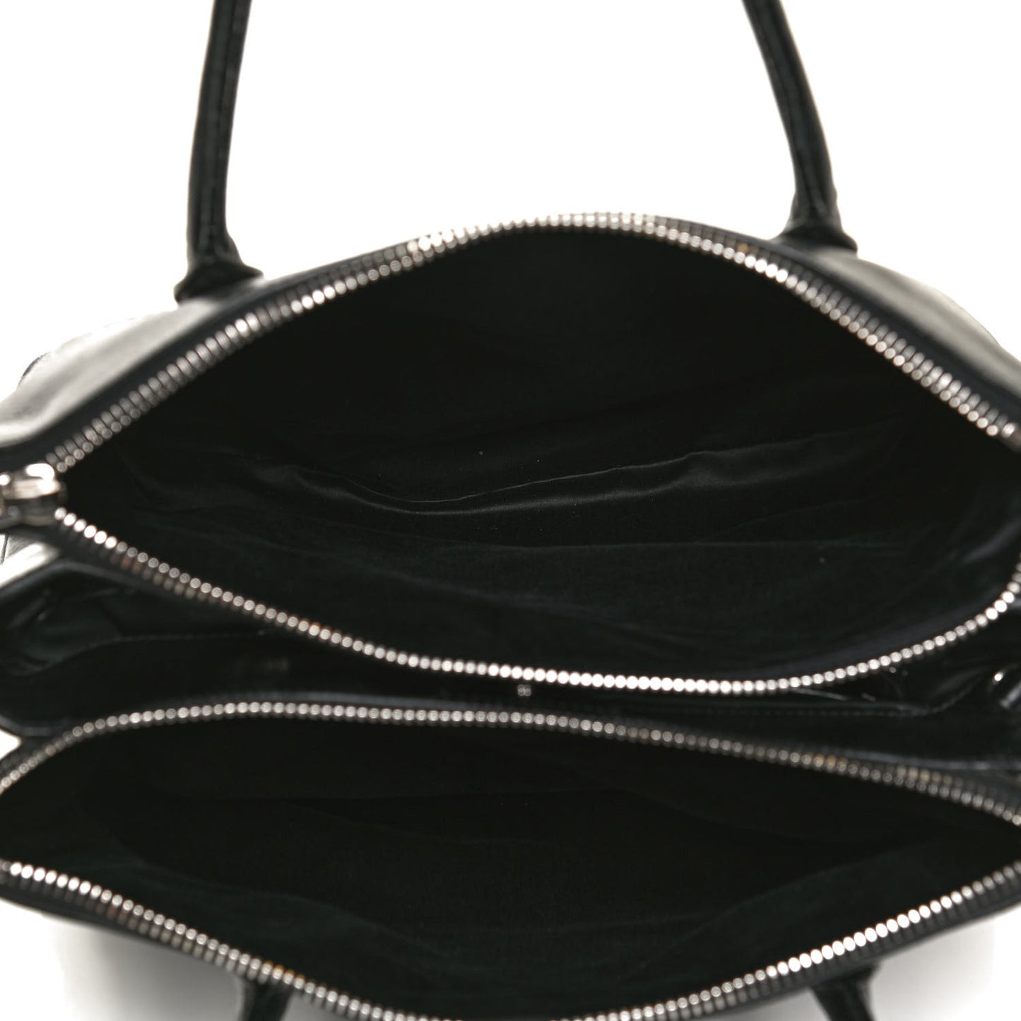 Vitello Shine Top Handle Satchel Black