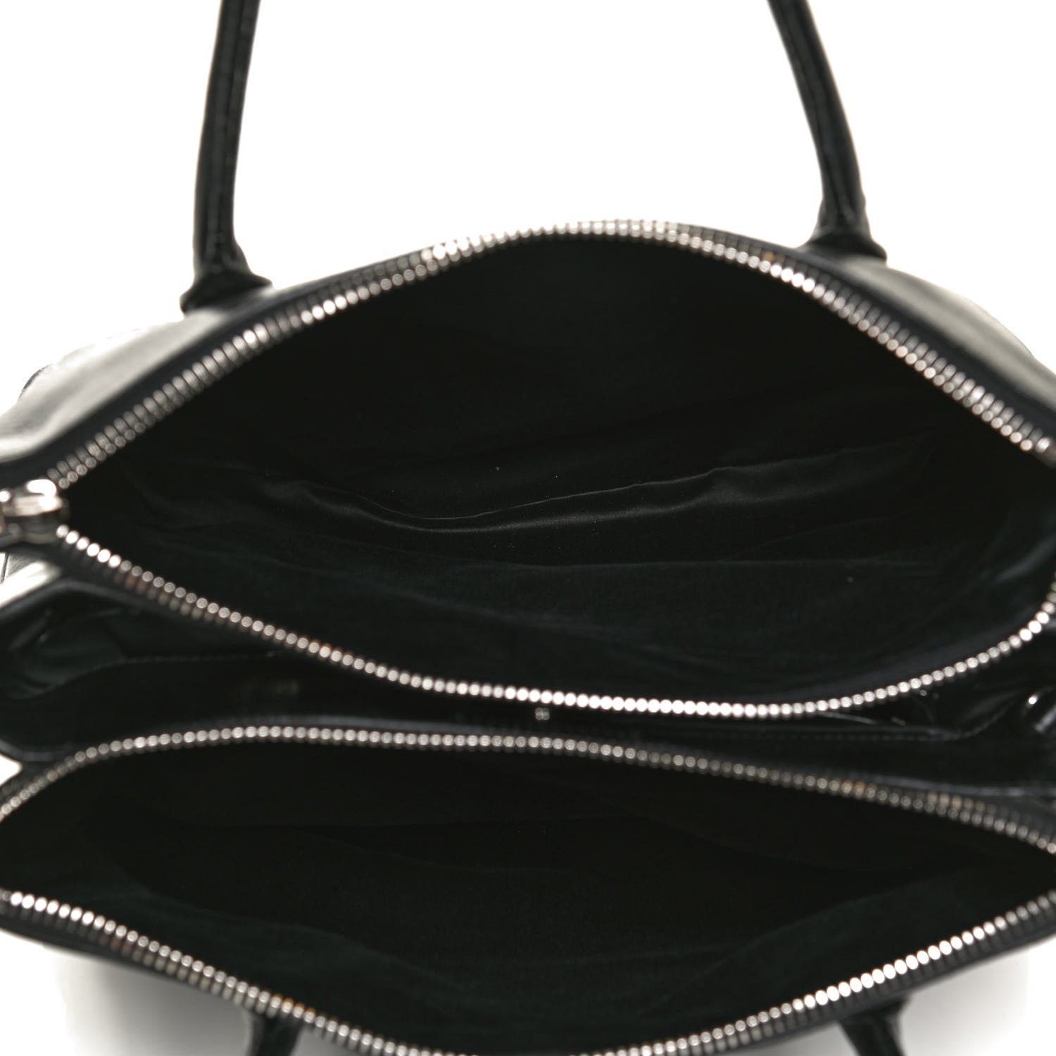 Miu Miu Vitello Shine Top Handle Satchel Black 4 of 13