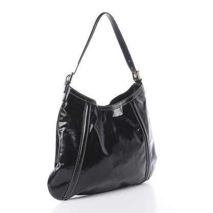 Gucci Dialux Medium Britt Shoulder Bag Black 2 of 7