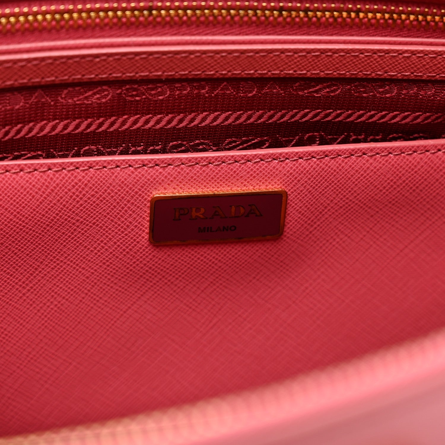 Prada Saffiano Lux Medium Tote Peonia 6 of 12