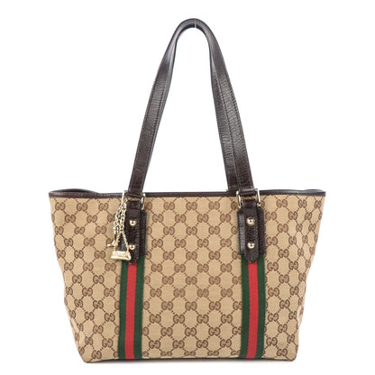 Gucci Monogram Jolicoeur Medium Tote Dark Brown 1 of 7