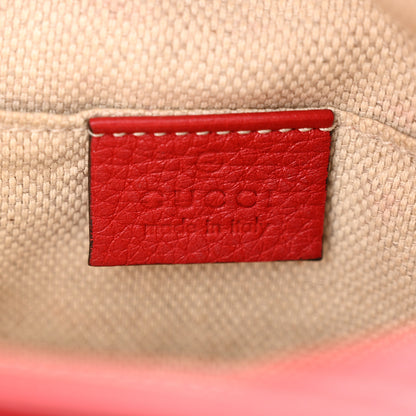 Gucci Pebbled Calfskin Mini Soho Chain Bag Tabasco Red 6 of 11