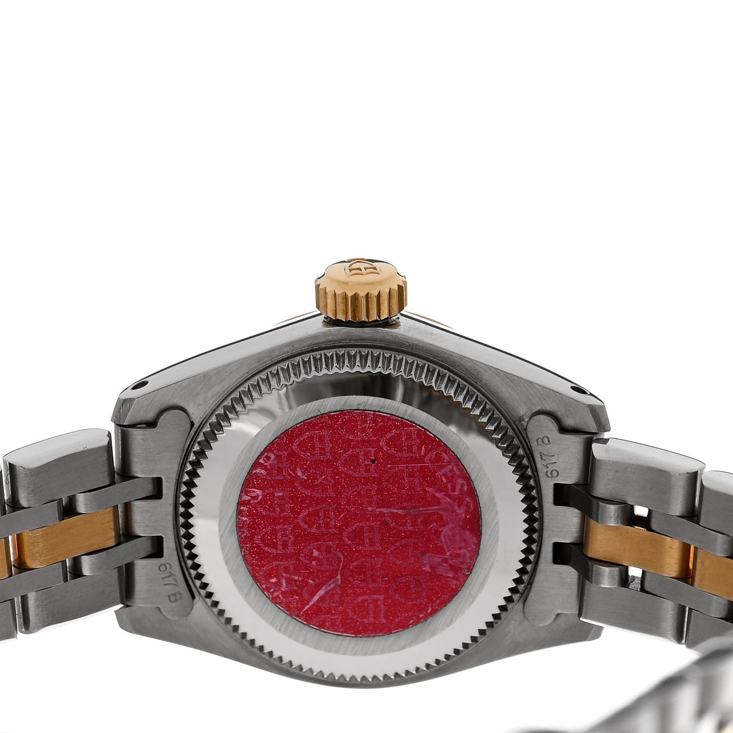 Stainless Steel 18K Yellow Gold Diamond 23mm Princess Date Automatic Watch Champagne 92513