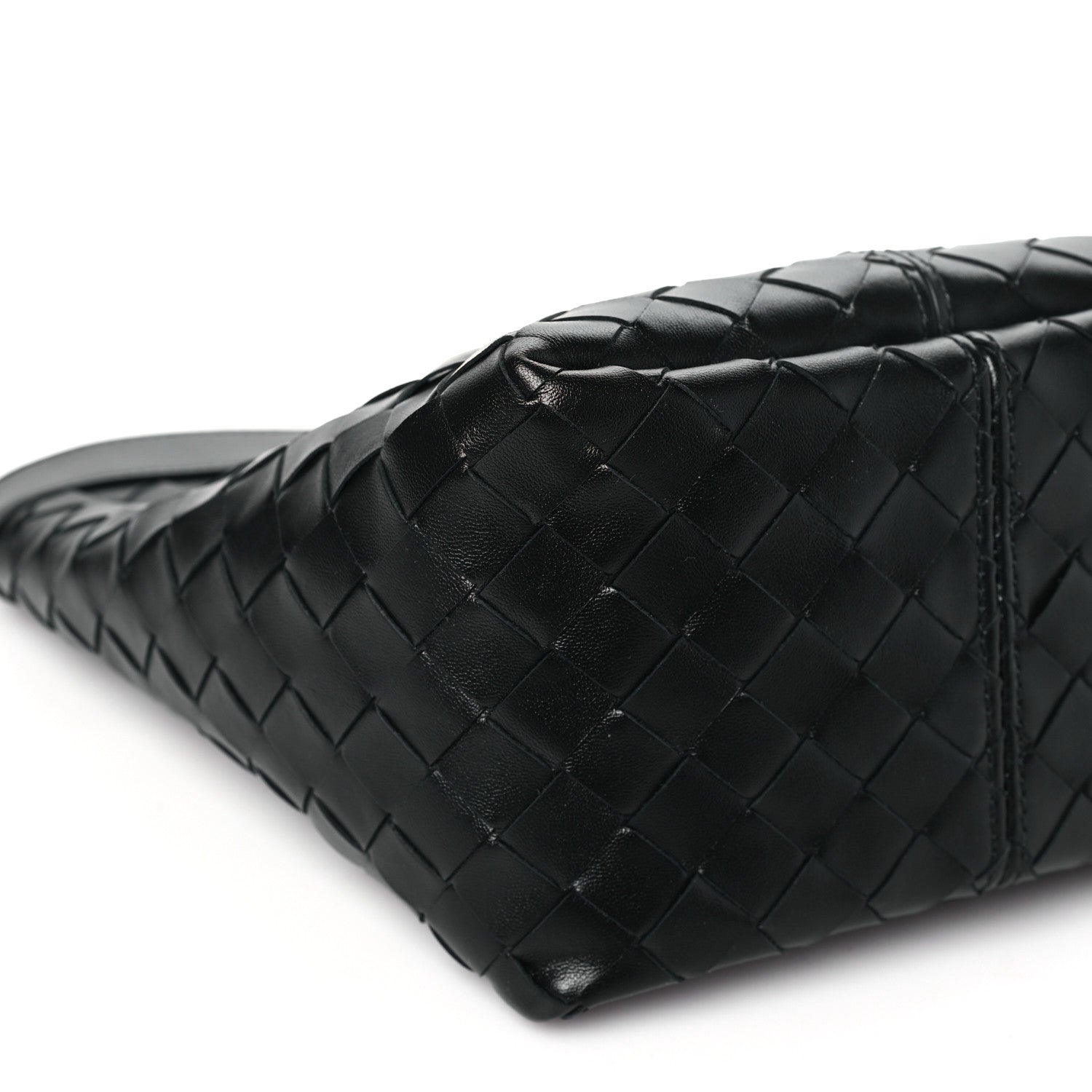 Bottega Veneta Nappa Intrecciato Medium Flip Flap Pouch Black 9 of 10