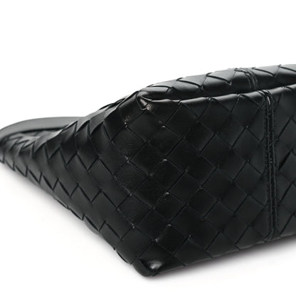 Bottega Veneta Nappa Intrecciato Medium Flip Flap Pouch Black 9 of 10