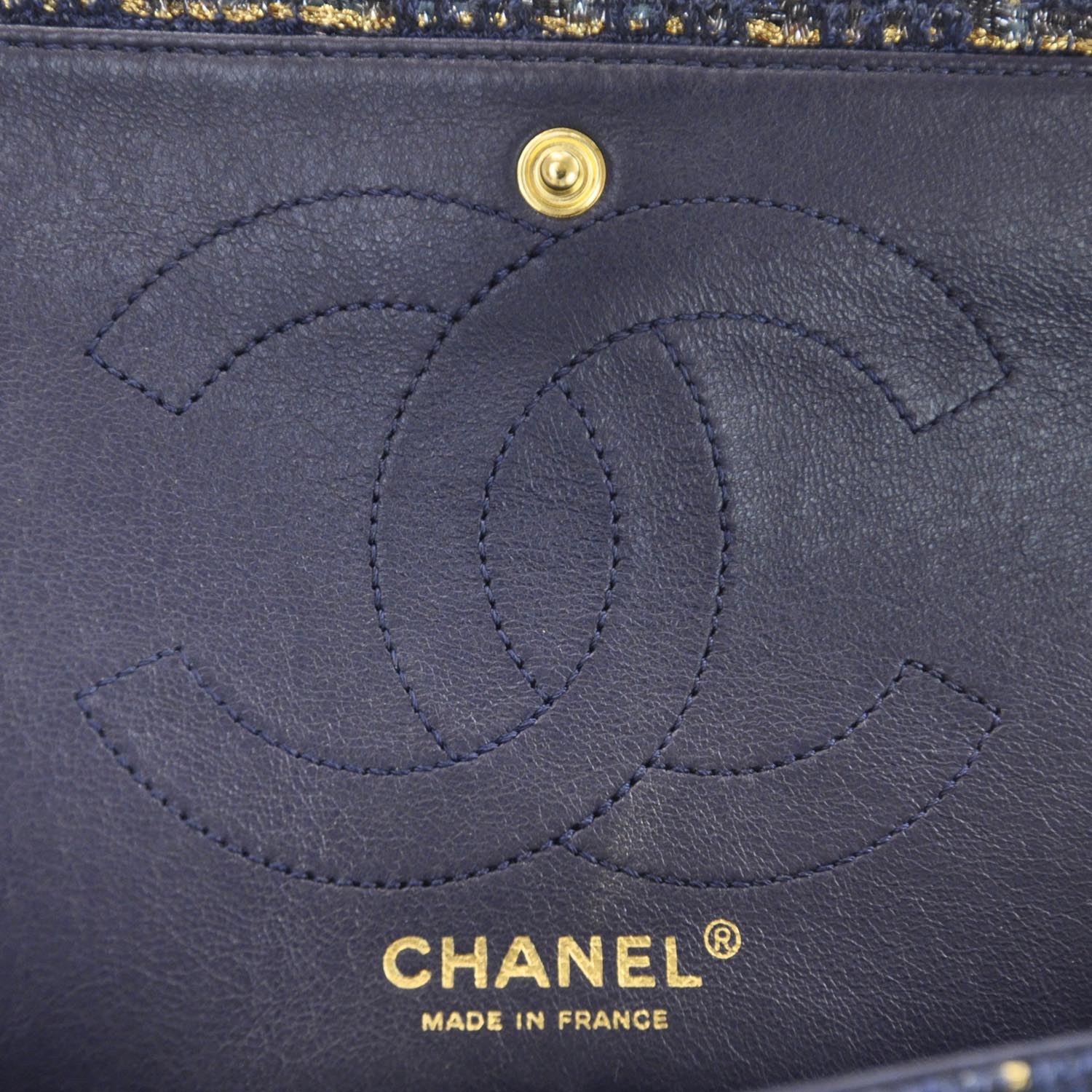 Chanel Fantasy Tweed 2.55 Reissue 226 Flap Blue 9 of 10