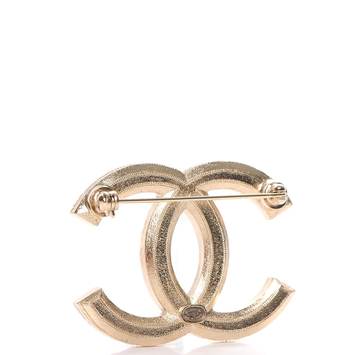 Pearl CC Brooch Light Gold
