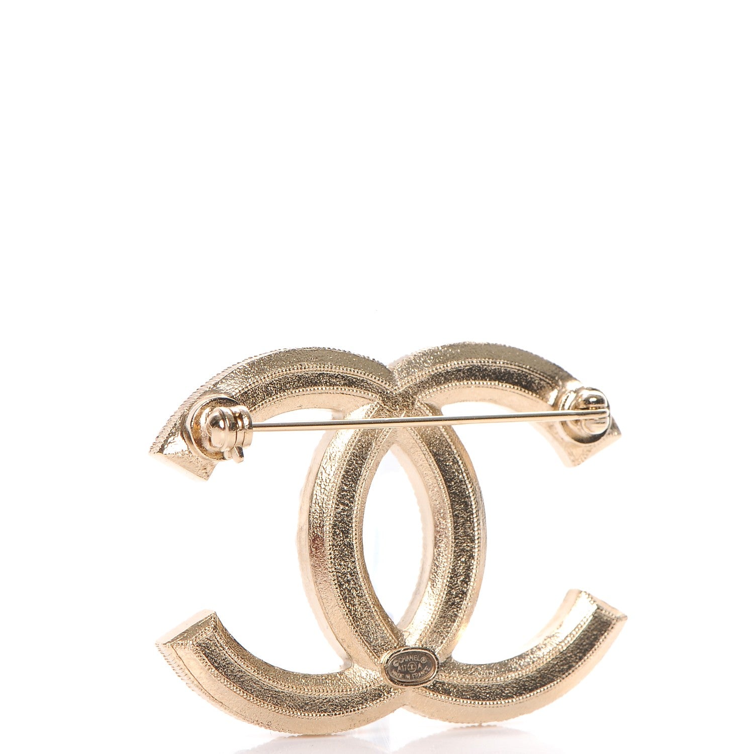 Chanel Pearl CC Brooch Light Gold 3 of 5