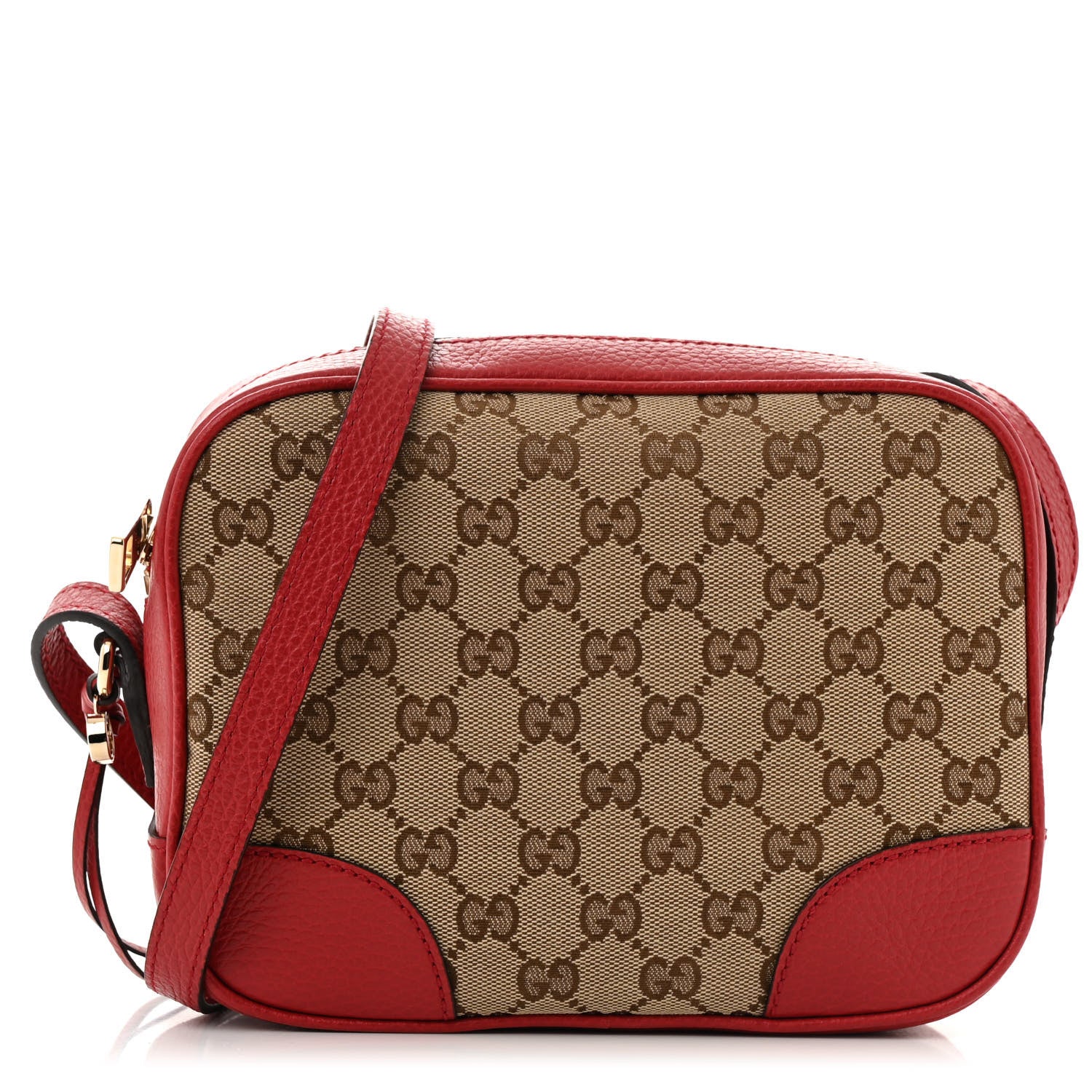 Gucci Monogram Mini Bree Messenger Bag Red 1 of 13
