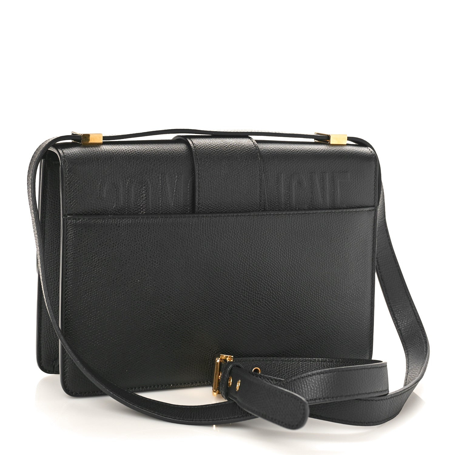 Christian Dior Grained Calfskin 30 Montaigne Flap Bag Black 3 of 8