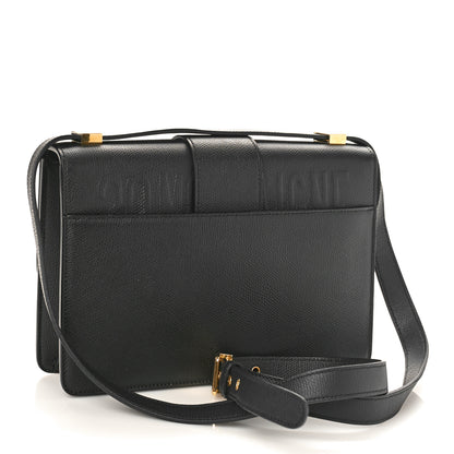 Christian Dior Grained Calfskin 30 Montaigne Flap Bag Black 3 of 8