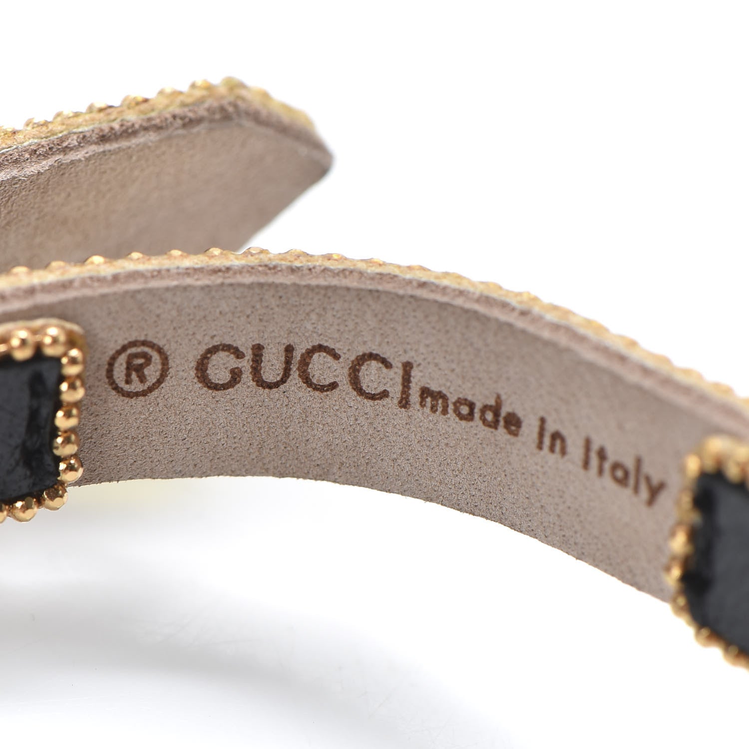 Gucci Calfskin Crystal Butterfly Bracelet Multicolor 4 of 5