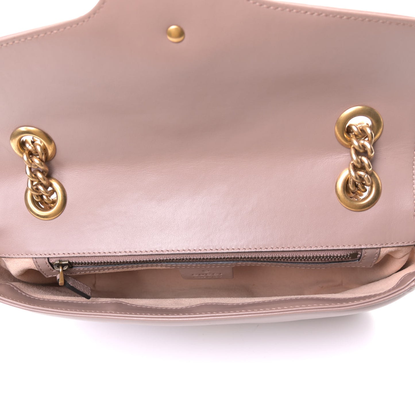 Calfskin Matelasse Small GG Marmont Shoulder Bag Porcelain Rose