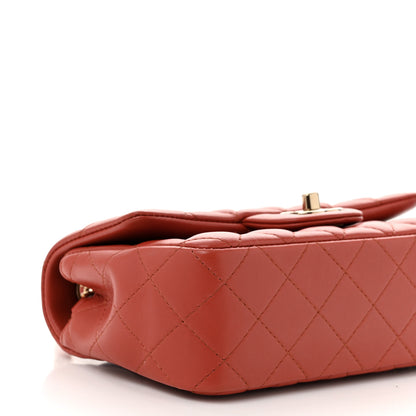 Chanel Lambskin Quilted Mini Rectangular Flap Brown 9 of 11