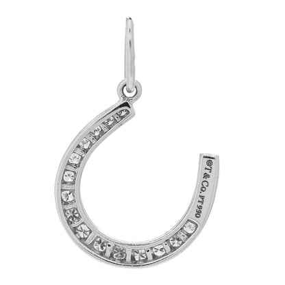 Tiffany Platinum Diamond Horseshoe Charm 3 of 4