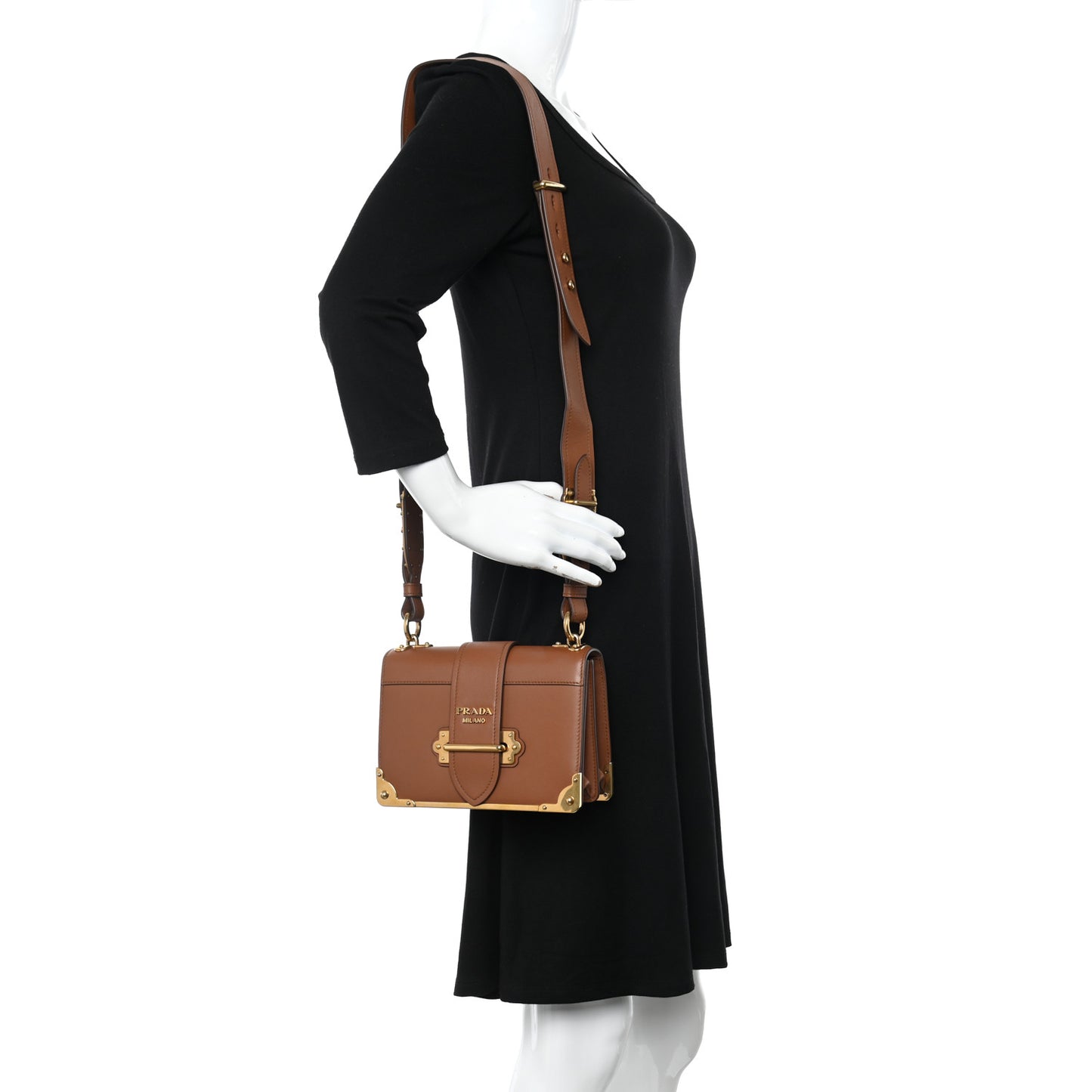 City Calfskin Cahier Bag Cognac