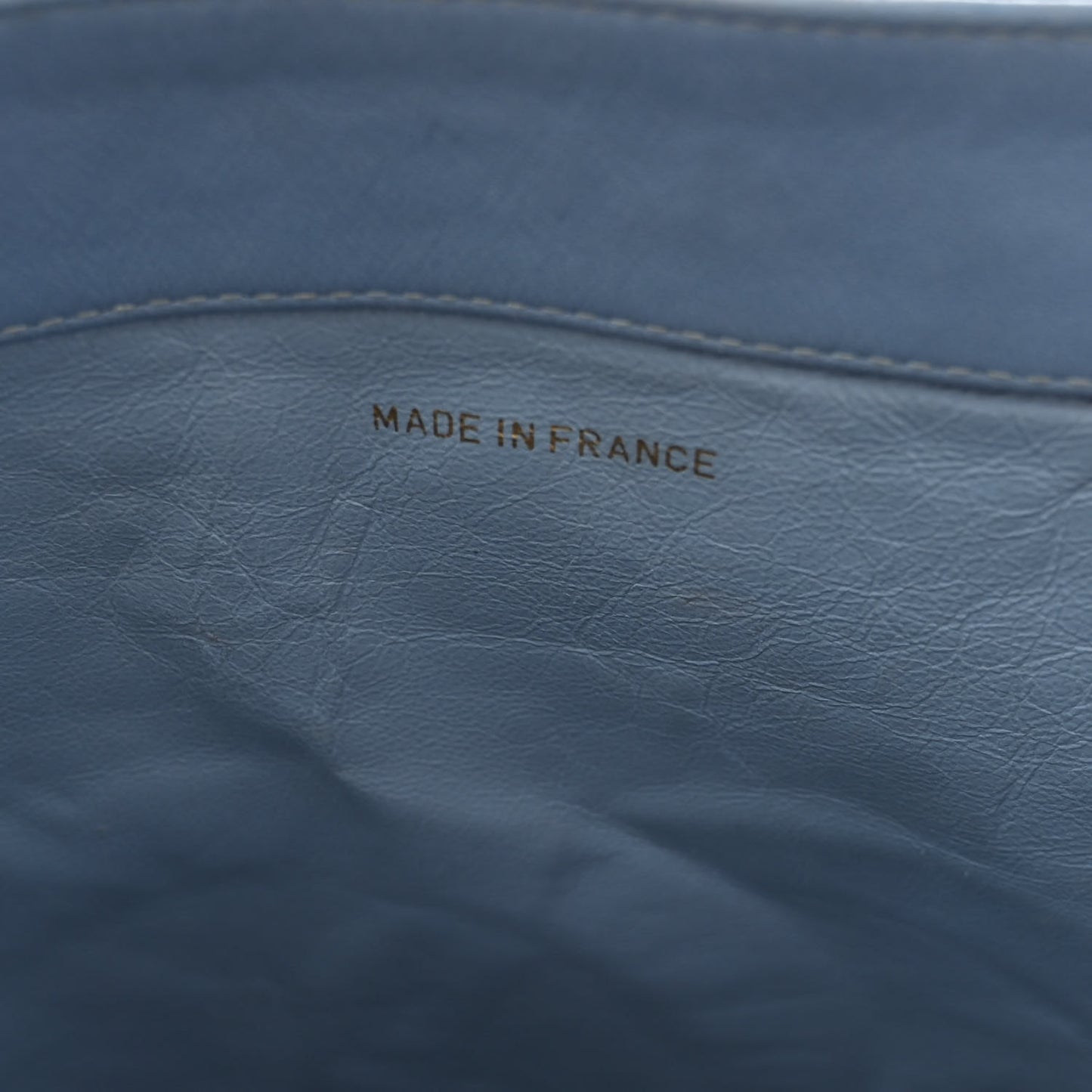 Lambskin Jumbo CC Shoulder Bag Blue