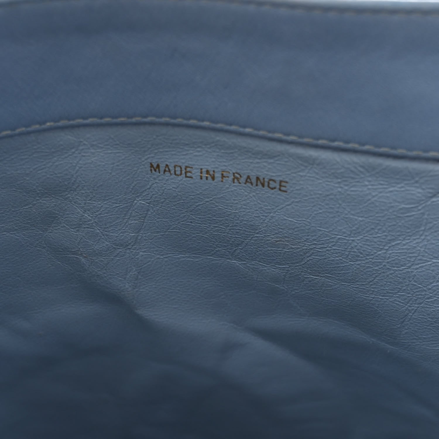 Chanel Lambskin Jumbo CC Shoulder Bag Blue 7 of 11