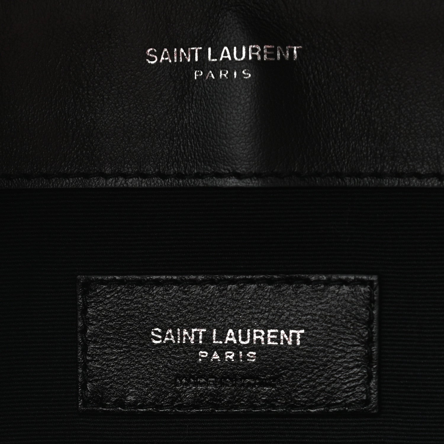 Saint Laurent Calfskin Y Quilted Monogram Loulou Document Holder Black 6 of 6
