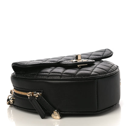 Chanel Lambskin Quilted CC In Love Heart Bag Black 4 of 10