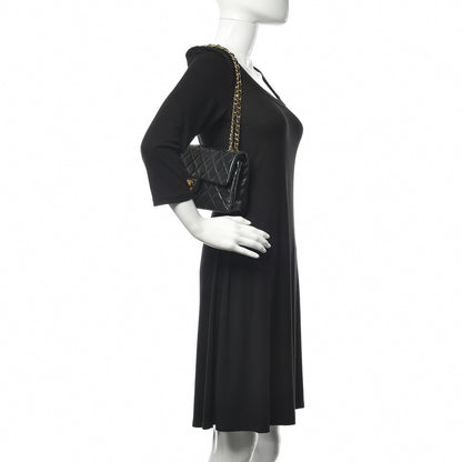 Chanel Lambskin Quilted Small Double Flap Black 2 of 9