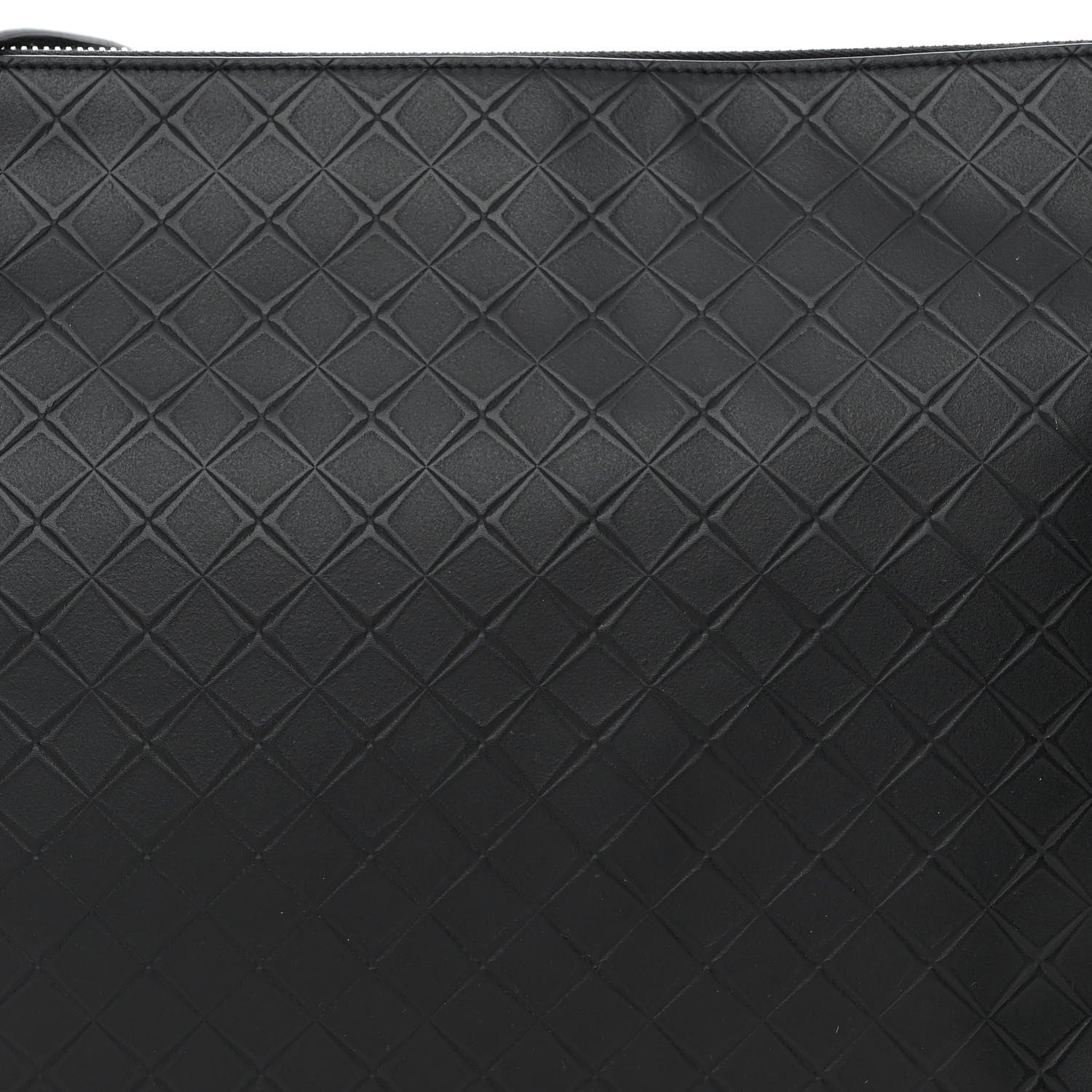 Bottega Veneta Intrecciato Embossed Triple Zip Messenger Bag Black 10 of 12