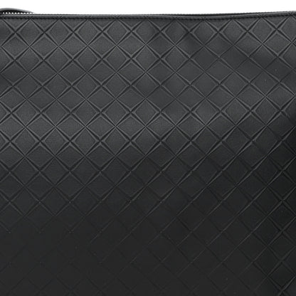 Bottega Veneta Intrecciato Embossed Triple Zip Messenger Bag Black 10 of 12