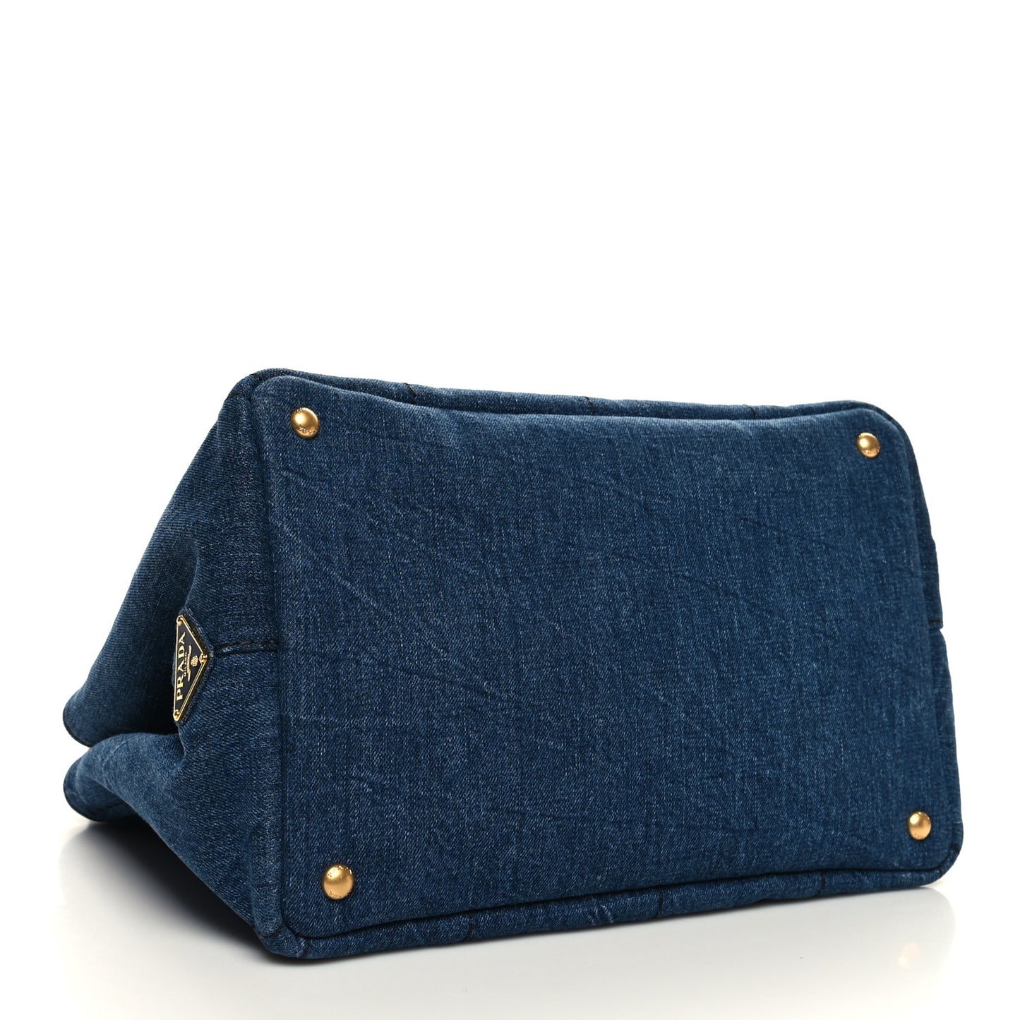 Denim Logo Tote Bleu