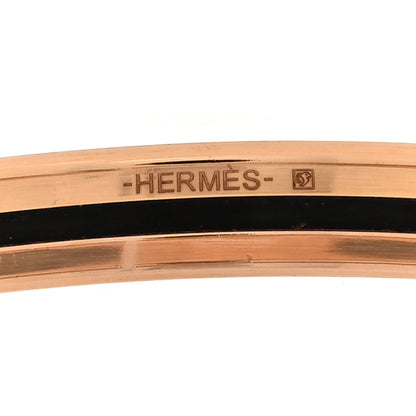 Hermes Enamel Extra Narrow Uni Bracelet 65 Orange Fruits 5 of 5