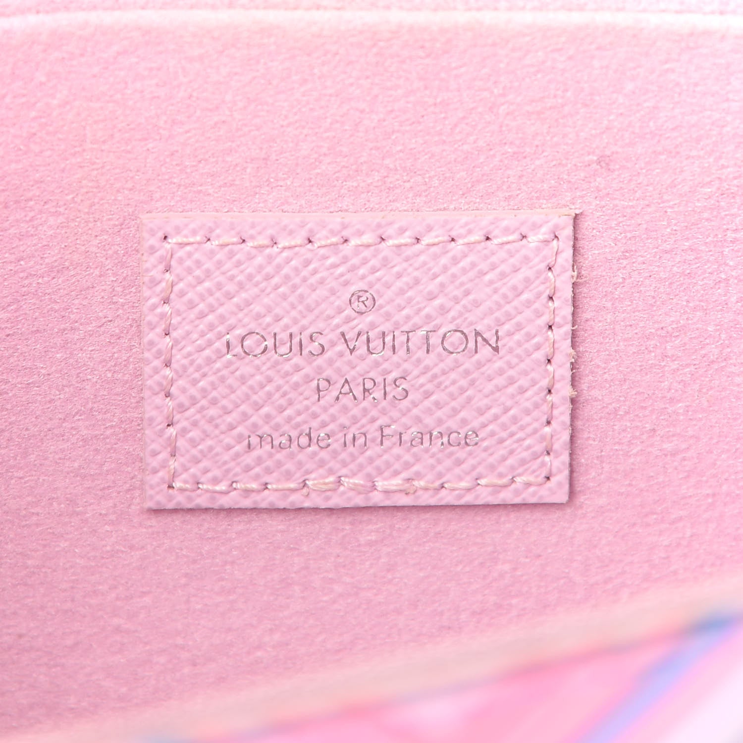 Louis Vuitton Epi Tropical Pochette Felicie Blue Rose 9 of 10