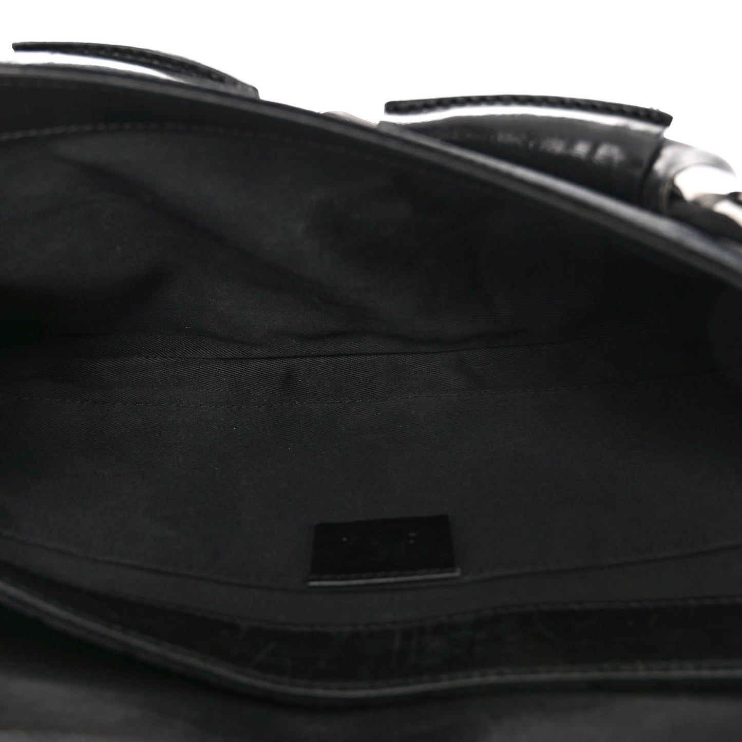 Monogram Studded Horsebit Clutch Black