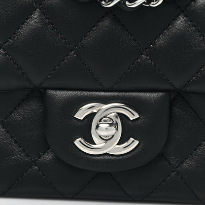 Chanel Lambskin Quilted Mini Rectangular Flap Black 8 of 11
