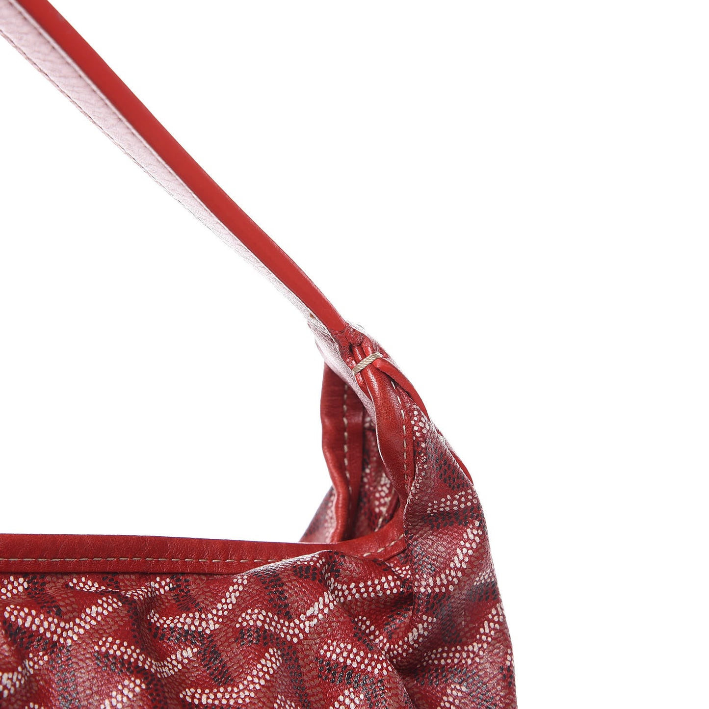 Goyardine Fidji Zip Hobo Red