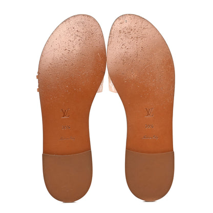 Louis Vuitton Monogram By The Pool Lock It Flat Mule 38.5 Pink 5 of 10